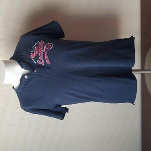 EUC. Cactus Premium Quality Clothing Henley Style Shirt, Medium, Dark Bl…